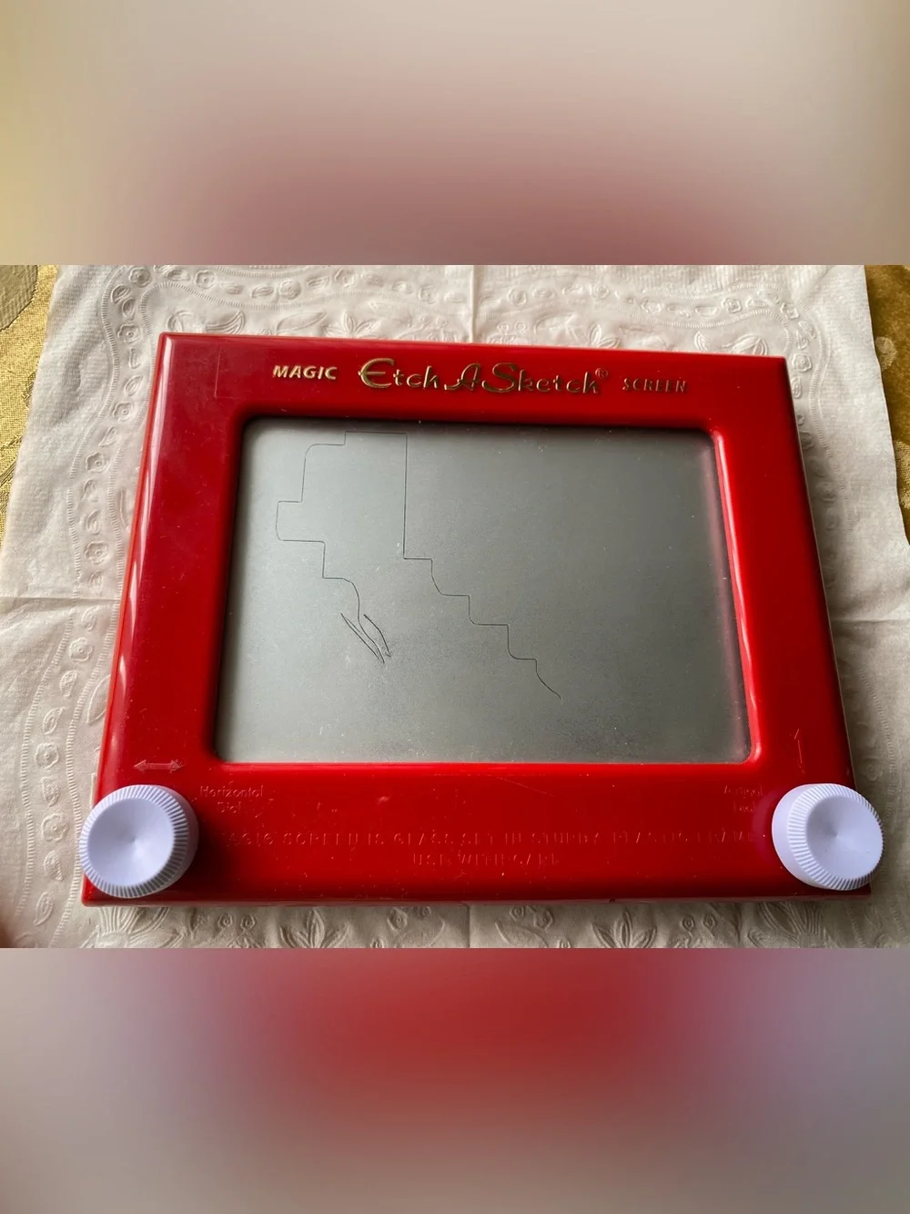 Classic Red Etch A Sketch Drawing Tablet